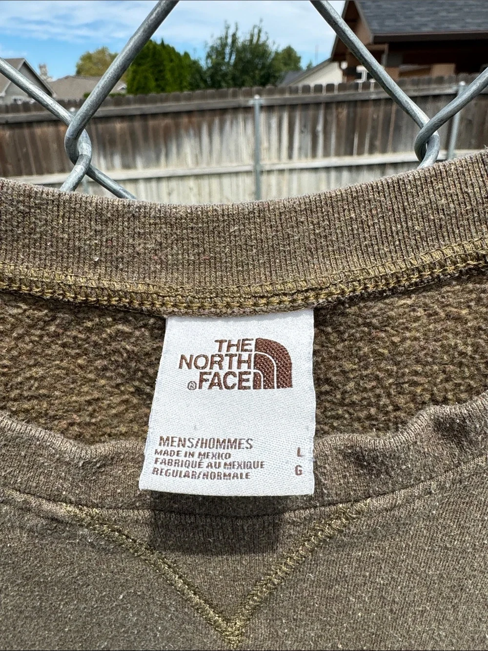 The North Face Men’s Olive Green Crewneck Sweatshirt